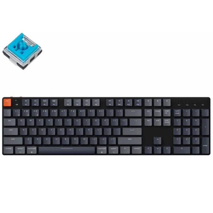 Keyboard Keychron K5 SE 104 Key Optical Blue Low profile RGB Hot-swap Black