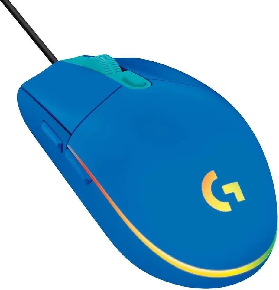 LOGITECH G203 LIGHTSYNC Corded Игровая мышь - BLUE - USB