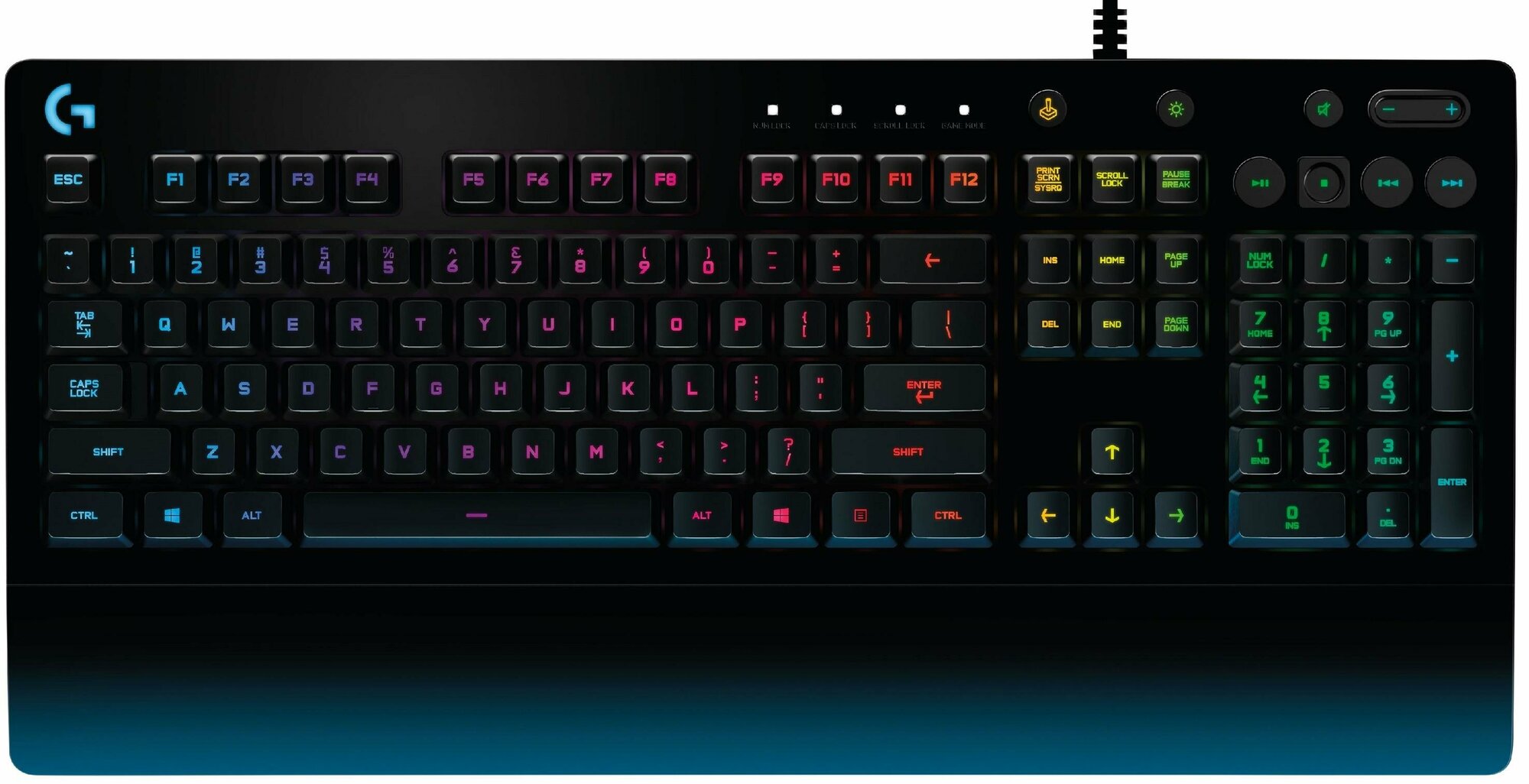 LOGITECH G213 Prodigy Corded RGB Игровой клавиатура- BLACK - RUS - USB