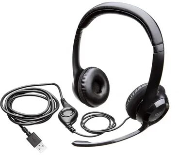 LOGITECH H390 simli eshitish vositasi-qora-USB