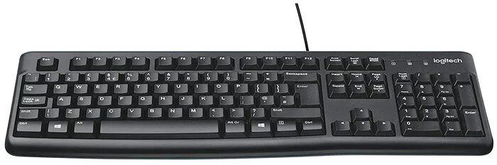 LOGITECH K120 Corded Keyboard - BLACK - USB - RUS