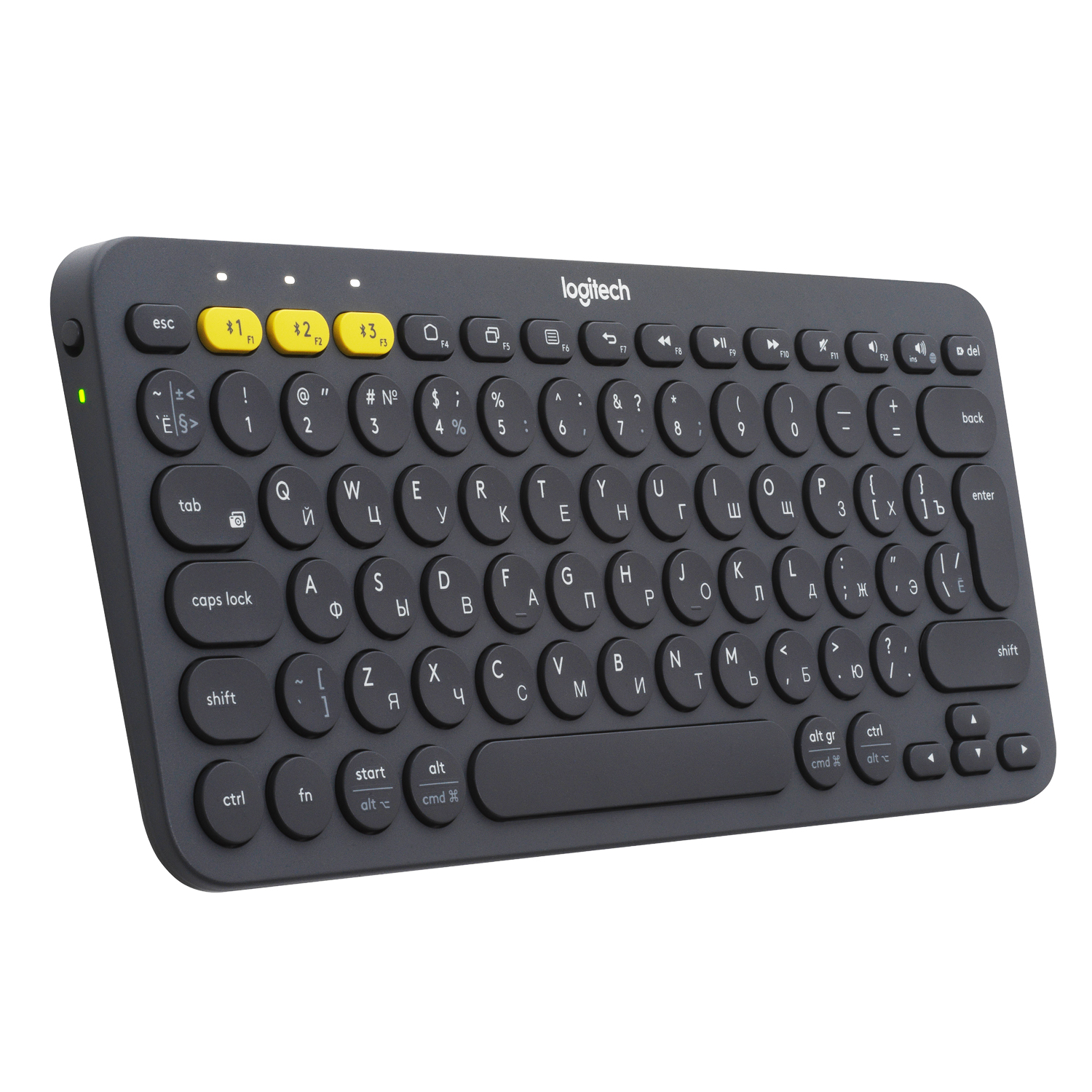 LOGITECH K380 Multi-Device Bluetooth Keyboard - DARK GREY - RUS