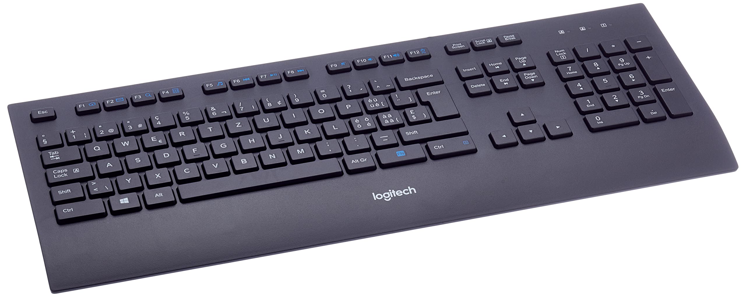 LOGITECH K280e Corded Keyboard - BLACK - USB - RUS - B2B