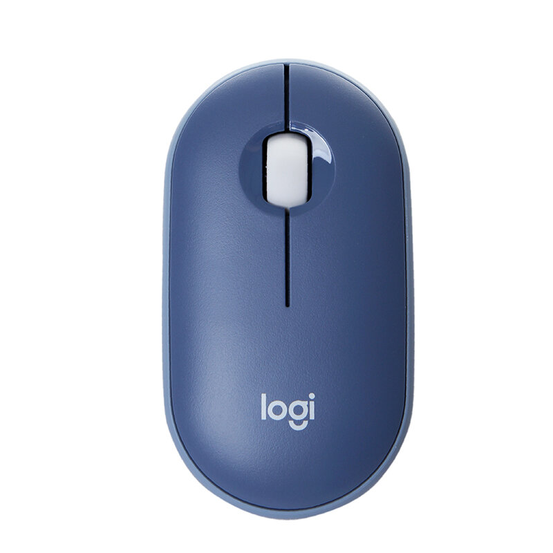LOGITECH M350 Pebble Bluetooth  Мышь - BLUEBERRY
