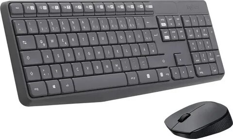 LOGITECH MK235  Беспроводная комбинация - GREY - RUS