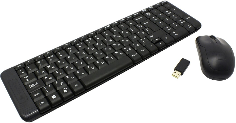 LOGITECH MK220  Беспроводная комбинация - BLACK - RUS
