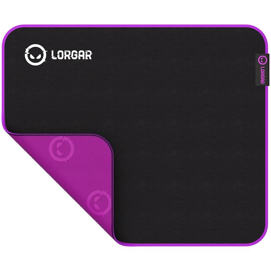 Lorgar Main 313, Игровая мышь pad, High-speed surface, Purple anti-slip rubber base, size: 360mm x 300mm x 3mm, weight 0.195kg