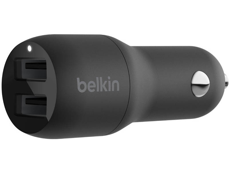 Автомобильное ЗУ Belkin Car Charger 24W Dual USB-A, USB-A - MicroUSB, 1m, black