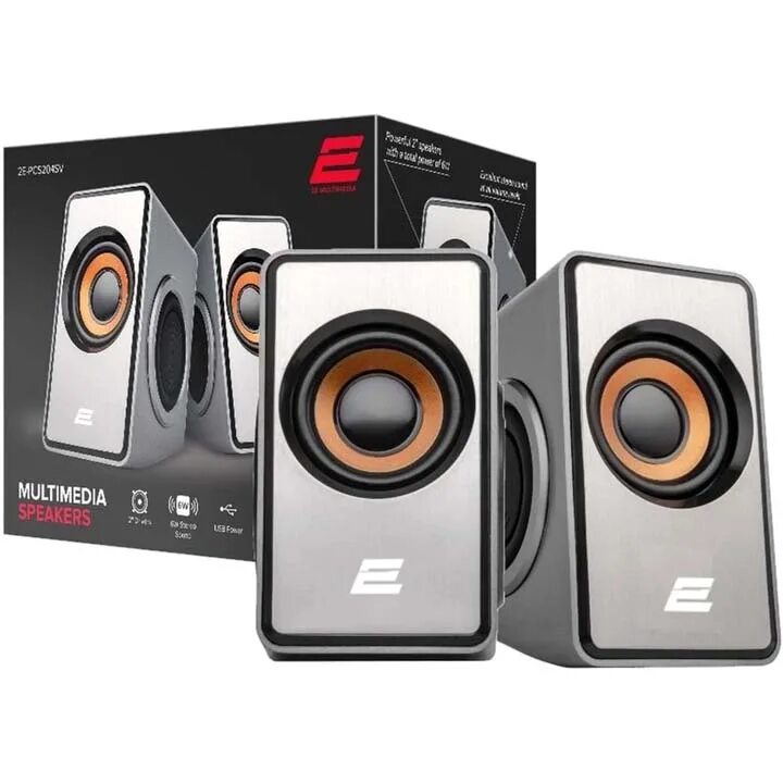 2e pcs204, 2.0, USB, Silver dinamik tizimi