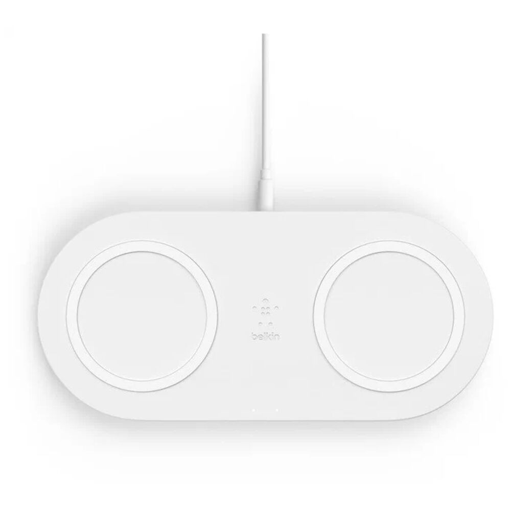 Беспроводное зарядное устройство Belkin Dual Pads  Беспроводная Charging Qi, 15W, white