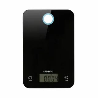 Весы кухонные Ardesto scales for kitchen 5кг, CR2032x2 included, glass, black, SCK-839B