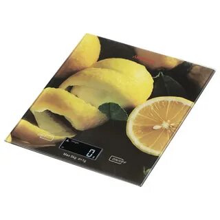Весы кухонные Ardesto scales for kitchen Lemon 5кг, AAAx2 included, glass, colorful, SCK-893LEMON