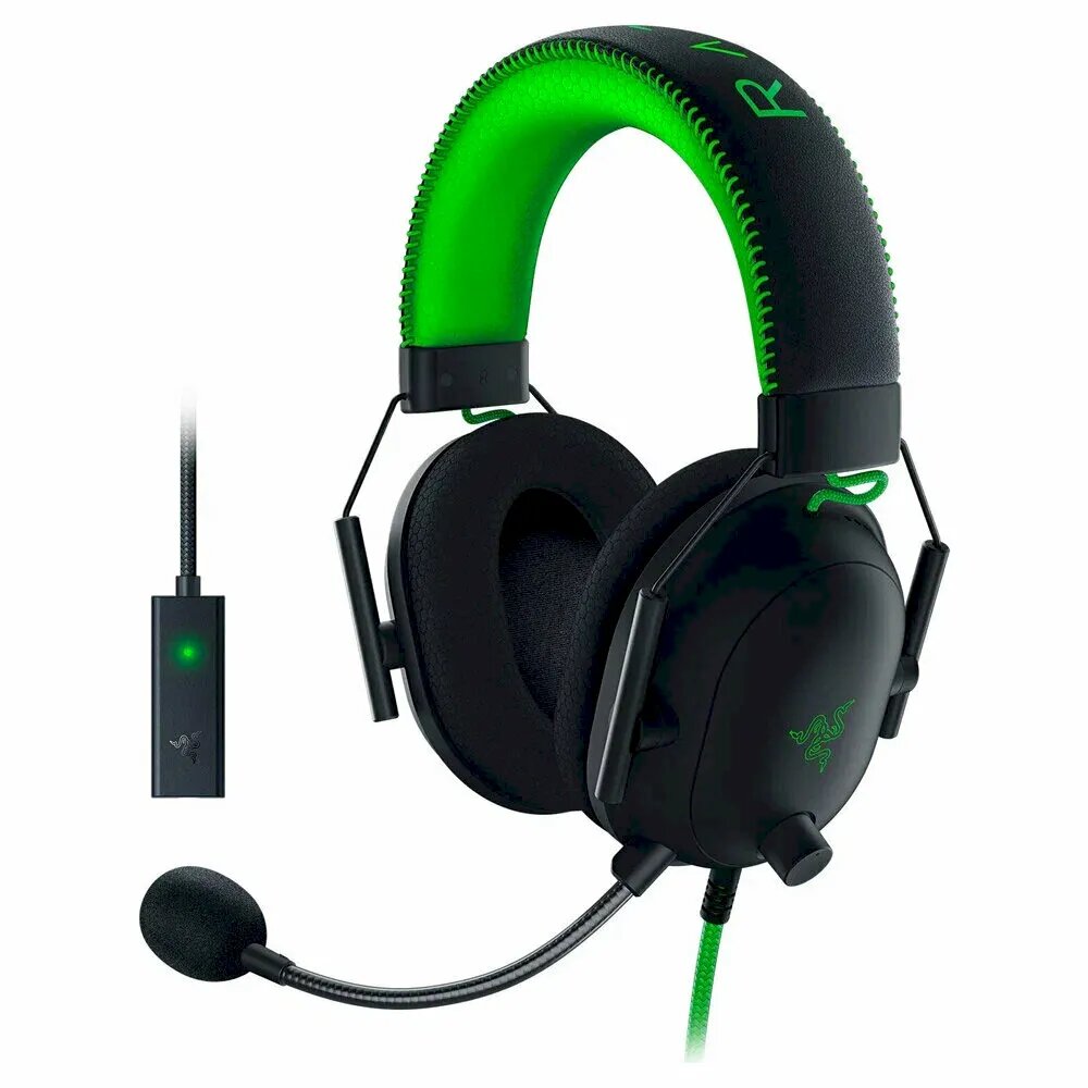 Razer BlackShark v2 x 3.5 mm yashil eshitish vositasi
