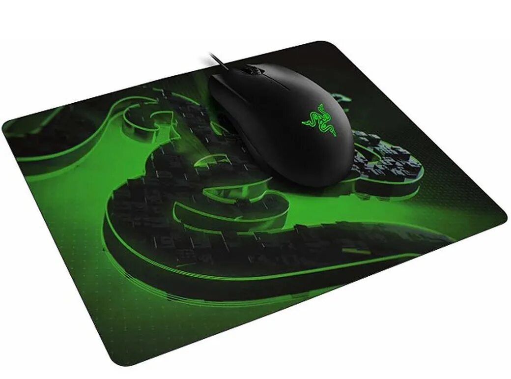 Игровая мышь Razer Abyssus Lite в комплекте с ковриком Goliathus Mobile Construct Edition / Мышь + Pad RAZER Abyssus and Goliathus Terra Speed (RZ83-02730100-B3M1)
