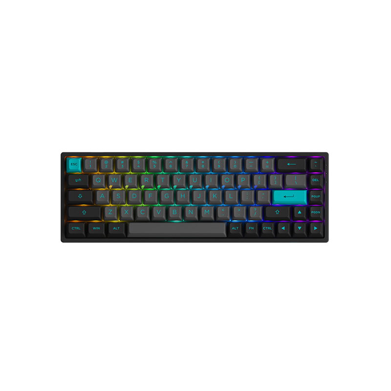 Клавиатура Akko 3068B Plus Black&Cyan CS Jelly Pink RGB