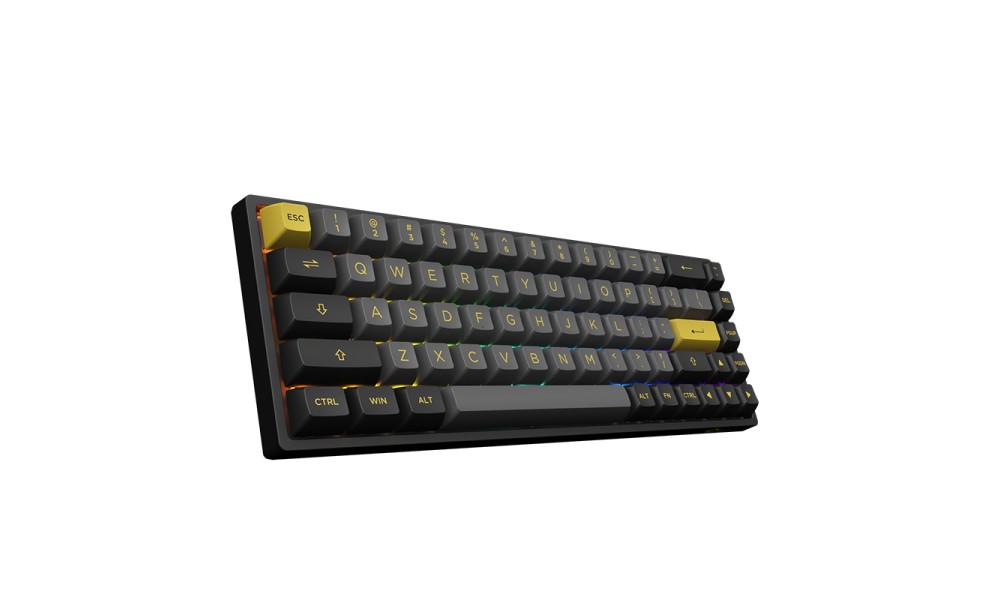Клавиатура Akko 3068B Plus Black&Gold CS Jelly Pink RGB