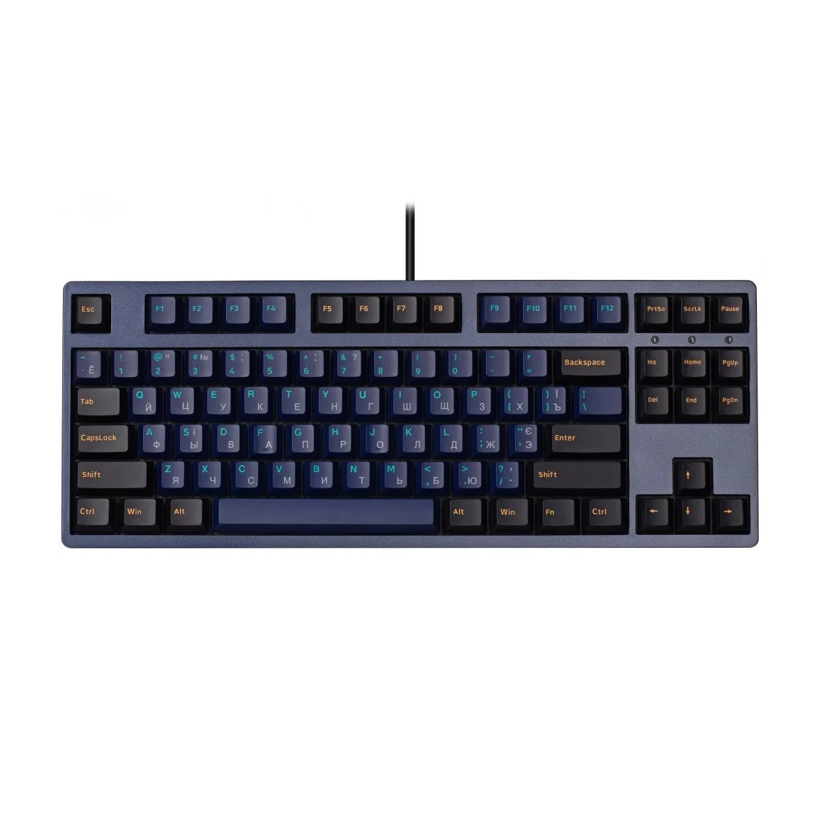 Клавиатура AKKO 3087 Horizon Cherry MX Silent Red, RU, Blue/Black