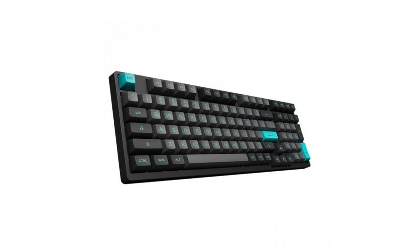 Клавиатура Akko 3098B Black&Cyan CS Silver RGB