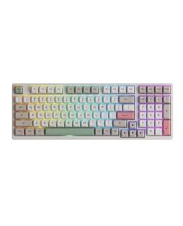 Клавиатура Akko 3098S RGB One Piece Calligraphy(Hotswappable) CS Jelly White RGB