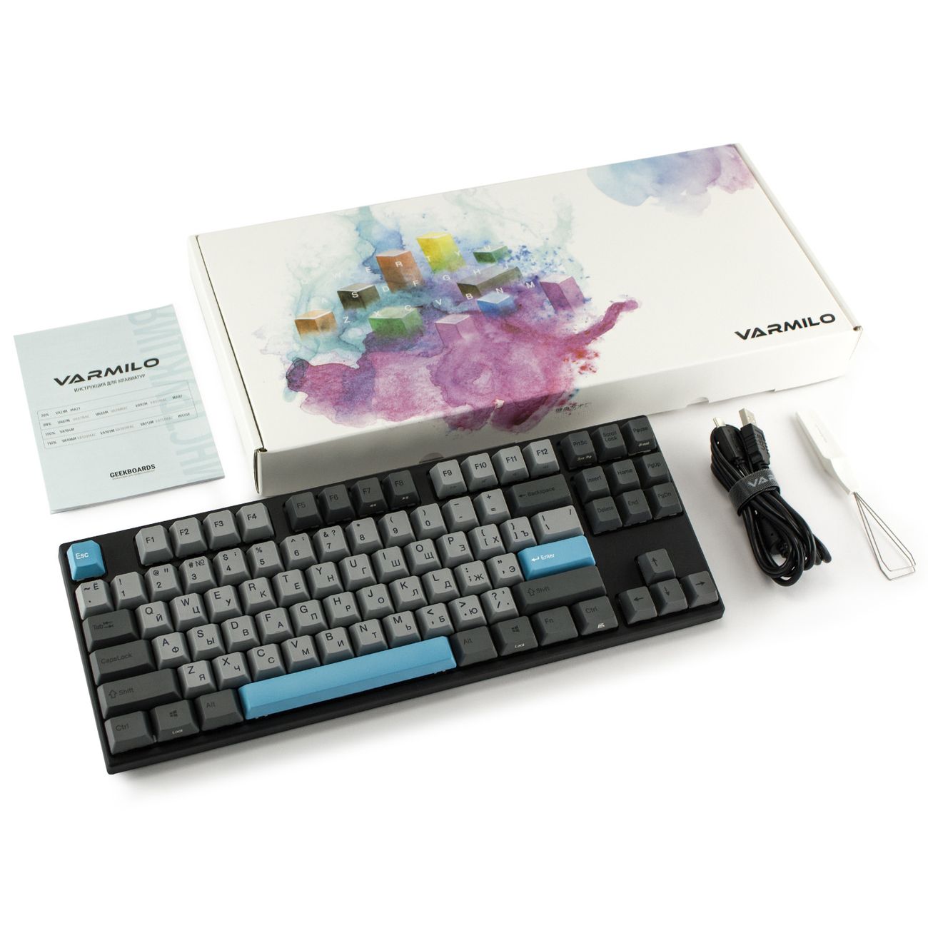 Клавиатура Varmilo MA87M V2 Moonlight, EC Sakura V2,RU