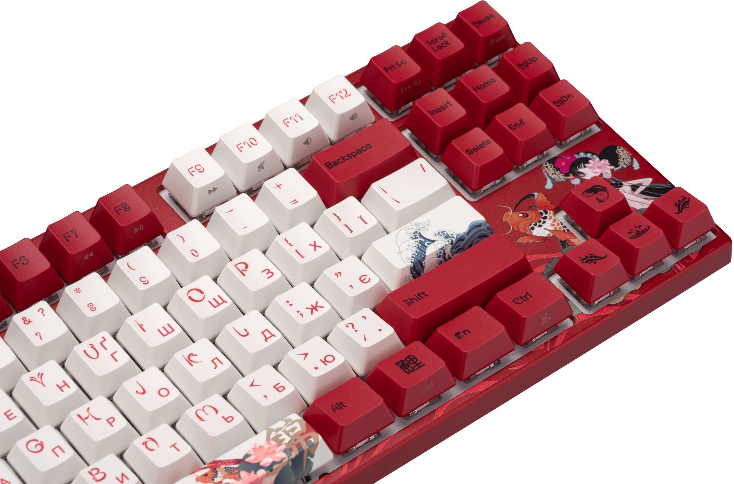 Клавиатура Varmilo VEM87 Koi EC V2 Rose UA