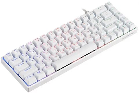 Клавиатура игровая 2E GAMING KG370 RGB 68key Gateron Red Switch USB White Ukr