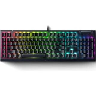 Клавиатура проводная Razer Keyboard mechanical BlackWidow V4 X, 110key, Yellow Switch, USB-A, EN/RU, RGB, black