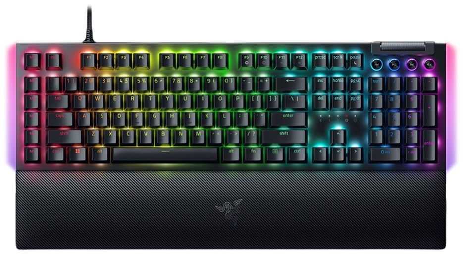Клавиатура проводная Razer Keyboard mechanical BlackWidow V4, 114key, Yellow Switch, USB-A, EN/RU, RGB, black