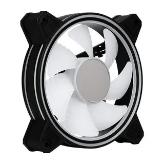 Корпусный вентилятор для ПК 2E GAMING Air Cool ACF120MB-ARGB, 3x120мм, 2000rpm, 4pin PWM +5VARGB, 20.5dBa, чёрный