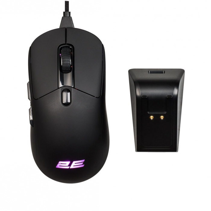 Мышь игровая 2E Gaming MG360 WL, RGB WL/BT/USB-A Black