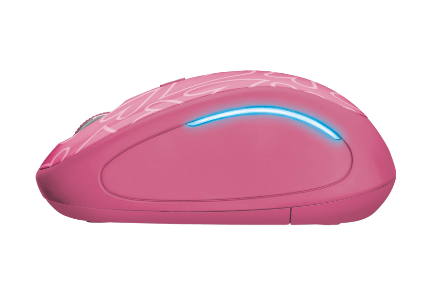 Мышь Trust YVI FX WL Pink