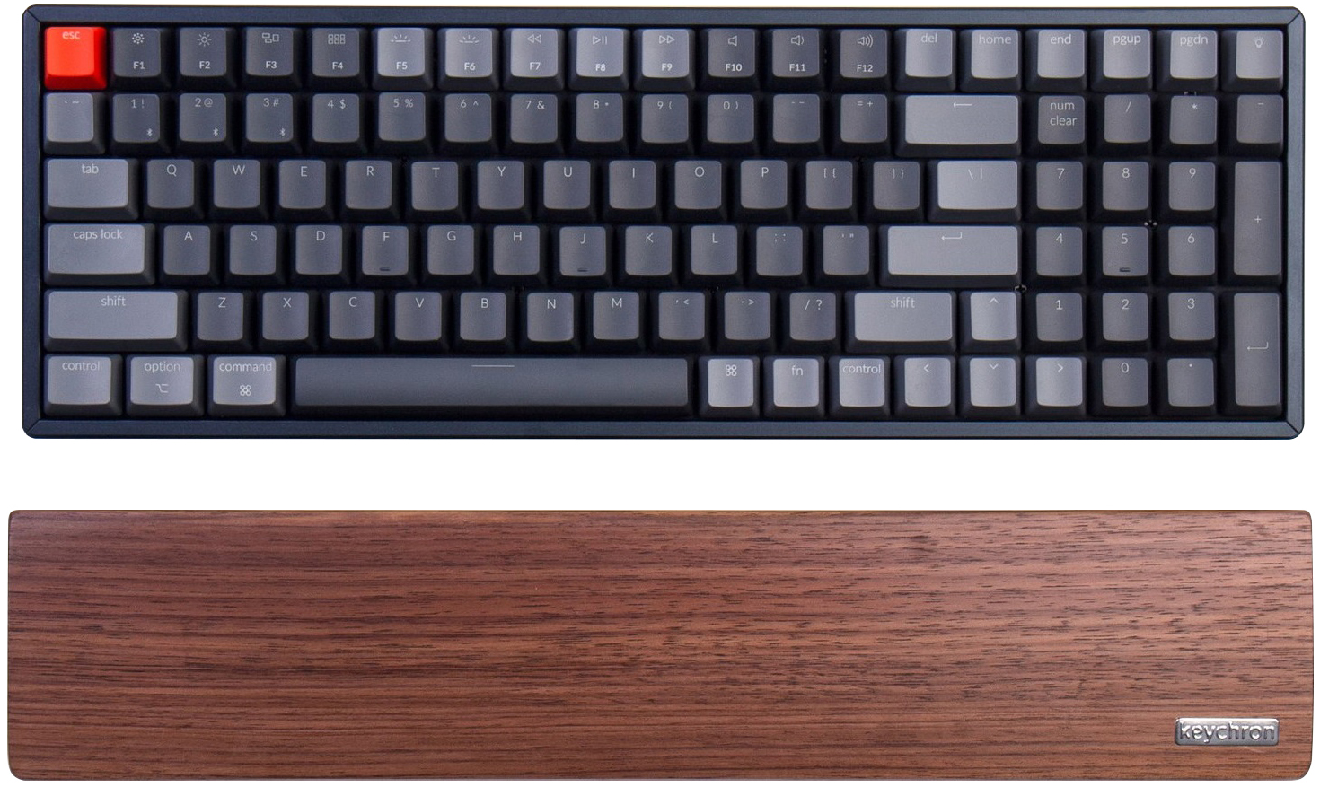 Подставка под запястья Keychron K8/C1 Walnut Wood Palm Rest