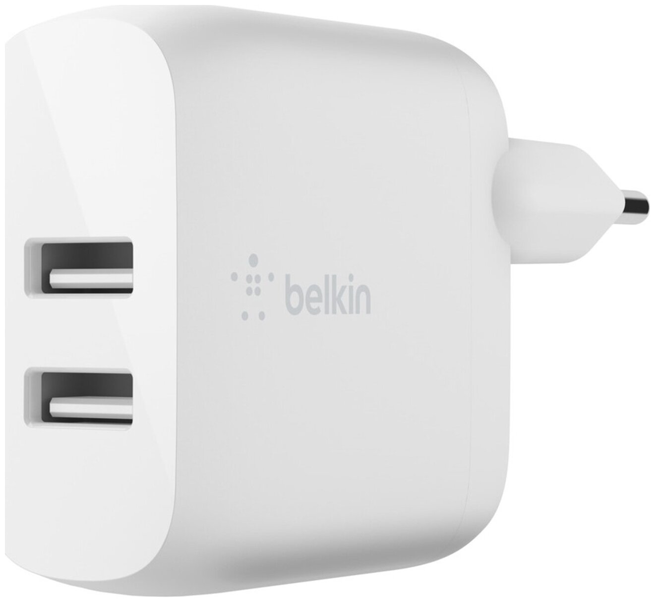 Сетевое ЗУ Belkin Home Charger 24W DUAL USB 2.4A, white