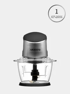 Blender/chopper Ardesto CHK-4001BR: 400W/1l/yumshoq teginish/kumush + qora