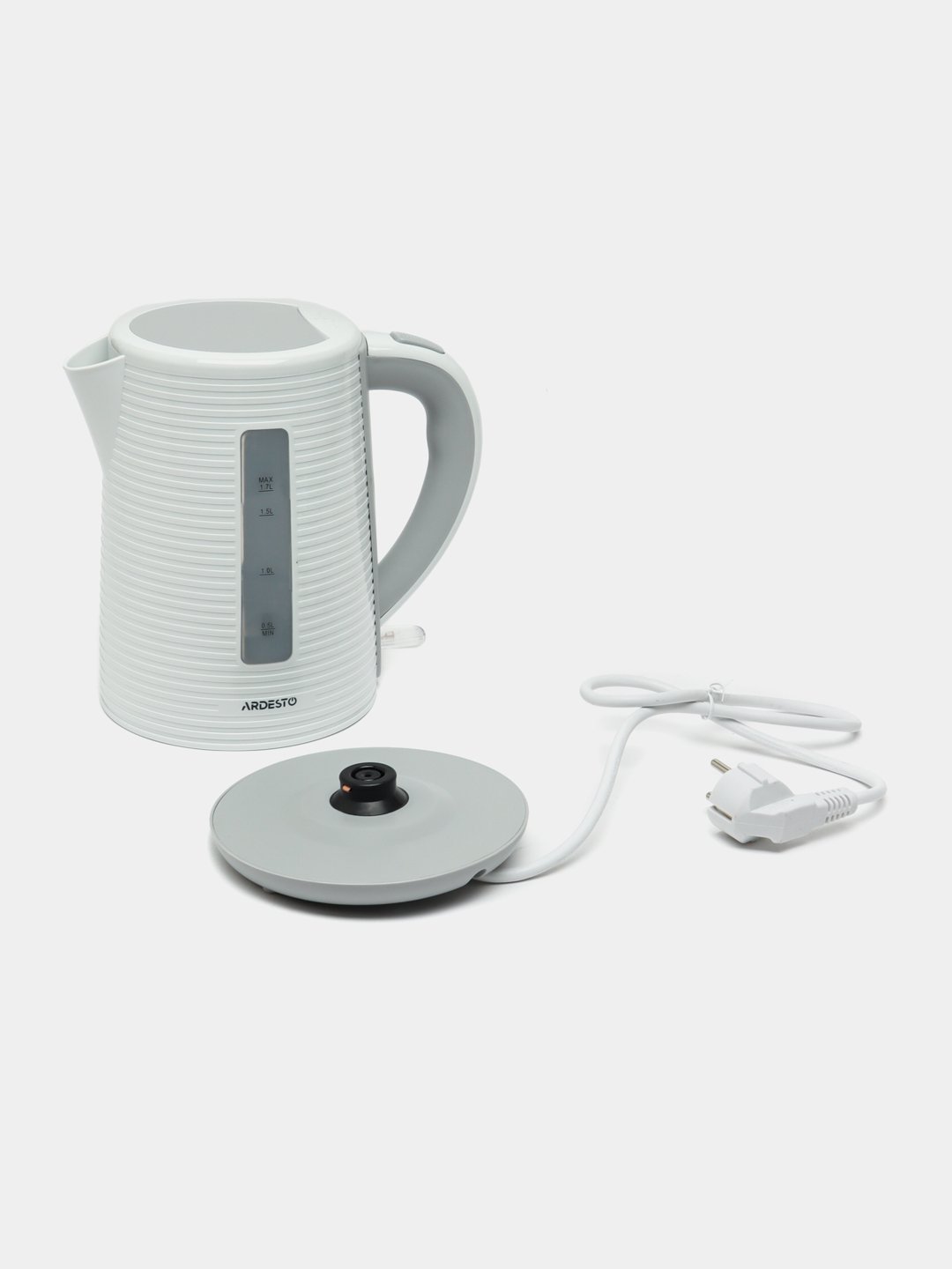 Elektr choynak Ardesto EKL-F17WG 1,7 l, qora/kumush
