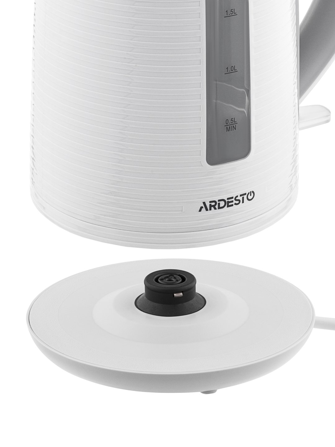 Elektr choynak Ardesto EKL-F17WG 1,7 l, qora/kumush