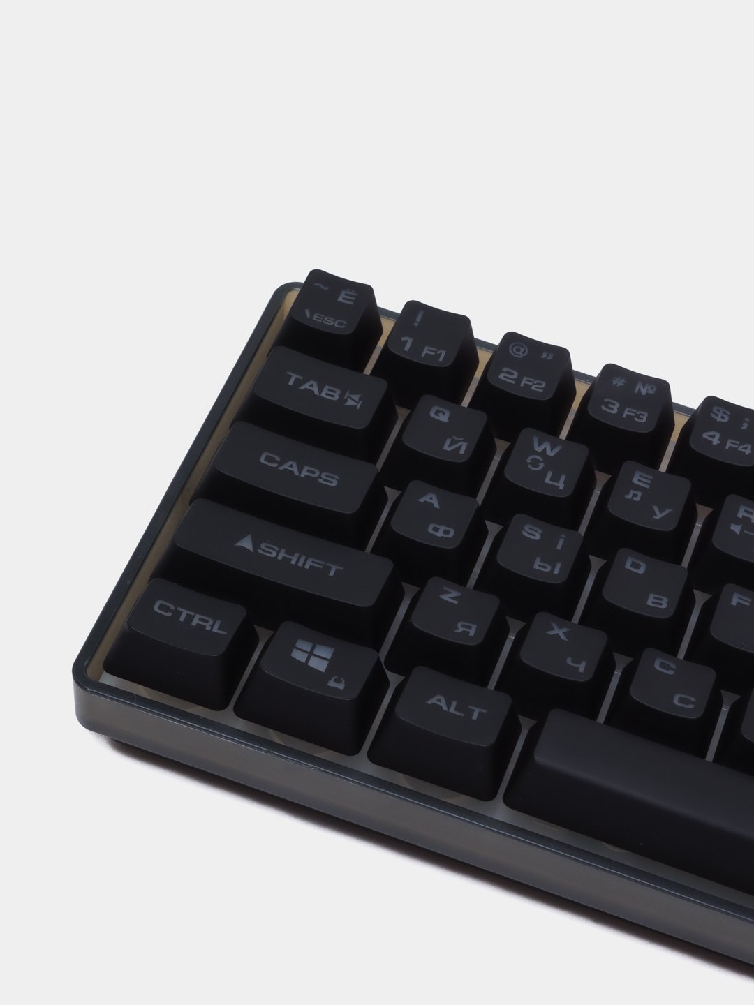 Клавиатура игровая 2E Gaming KG345 Transaprent USB Black Ukr
