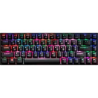 Клавиатура игровая 2E GAMING KG370 RGB 68key Gateron Brown Switch USB Black Ukr