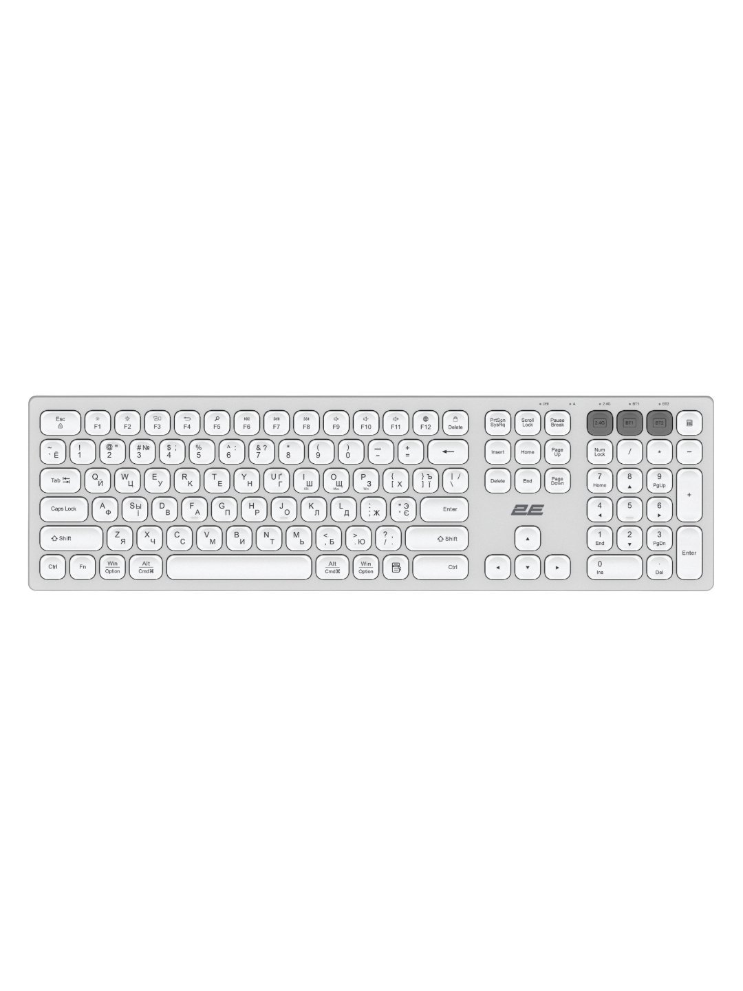 Клавиатура 2E KS270 WL BT Black ножничные