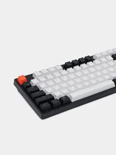 Клавиатура механическая Keychron C2 104Key, Gateron G Pro Red, Hot-Swap, USB-A, EN/UKR, RGB, Black
