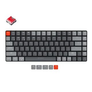 Клавиатура механическая оптическая Keychron K3 84 Key Low Profile HotSwappable White LED Red Russian Layout