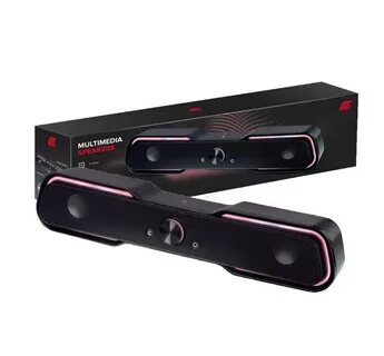 Karnay tizimi (soundbar) 2E PCS101 RGB, 2;0, USB, Qora
