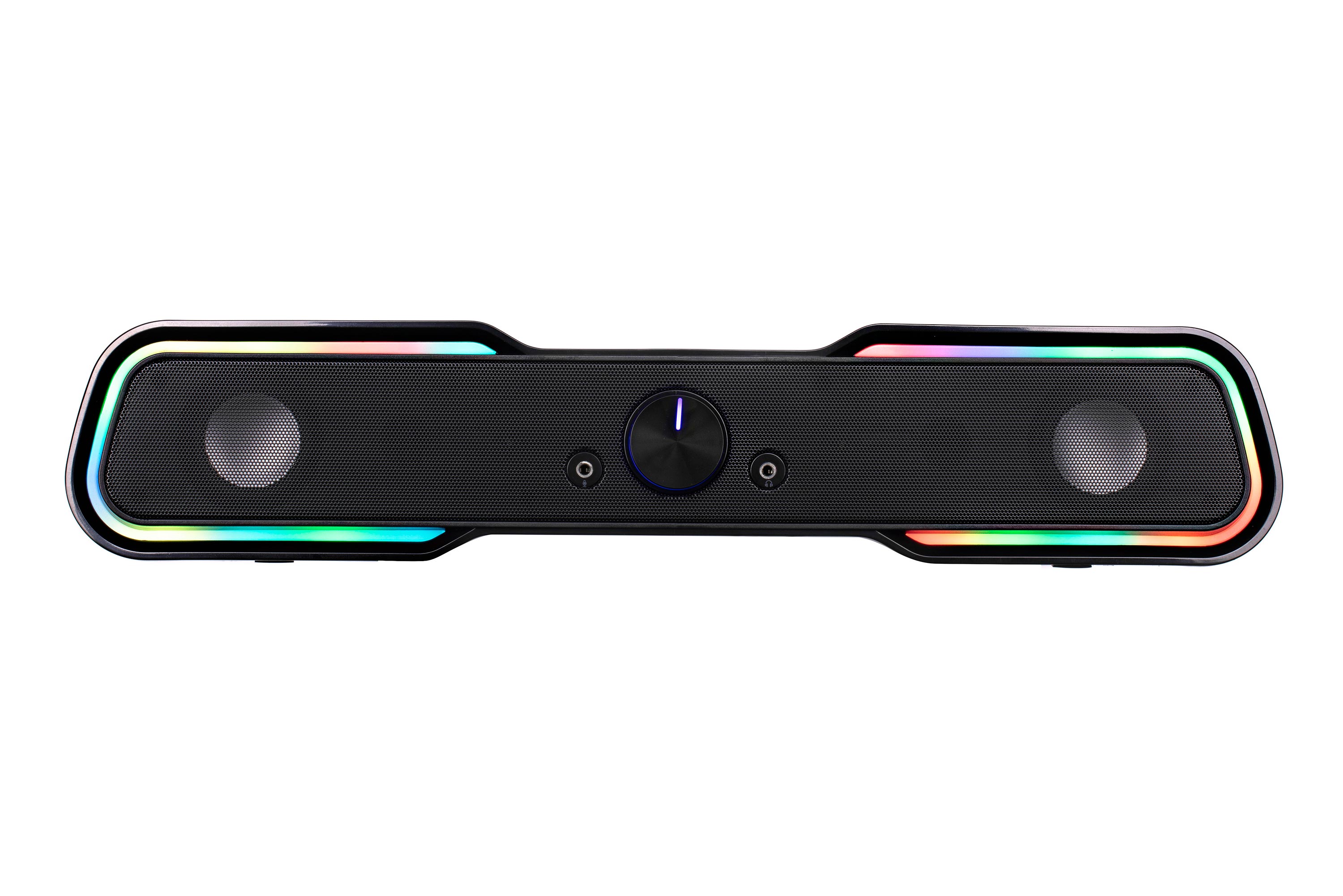 Karnay tizimi (soundbar) 2E PCS101 RGB, 2;0, USB, Qora