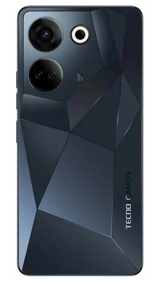 TECNO Camon 20 Pro 8/256GB Qora Smartfoni + Quloqchinlar sovg'aga!