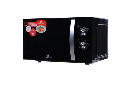 Mikroto‘lqinli pech LORETTO LM-2302BL 23L Black