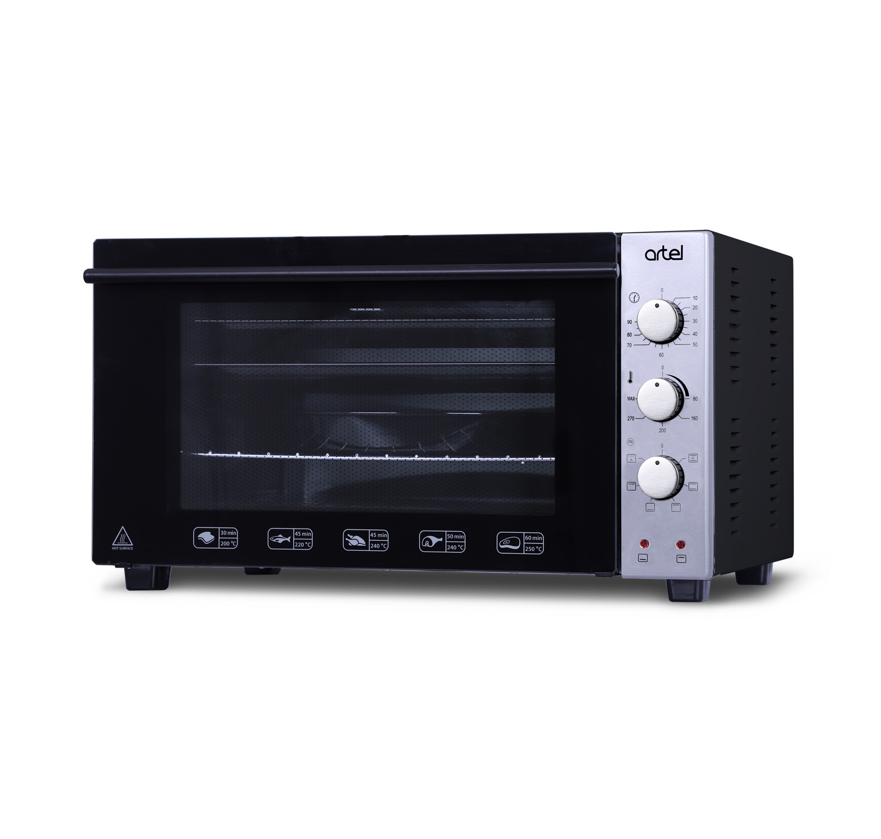 Электрическая духовая печь: Artel, отдельно стоящая MD 4218 L  Black/Black/Красный