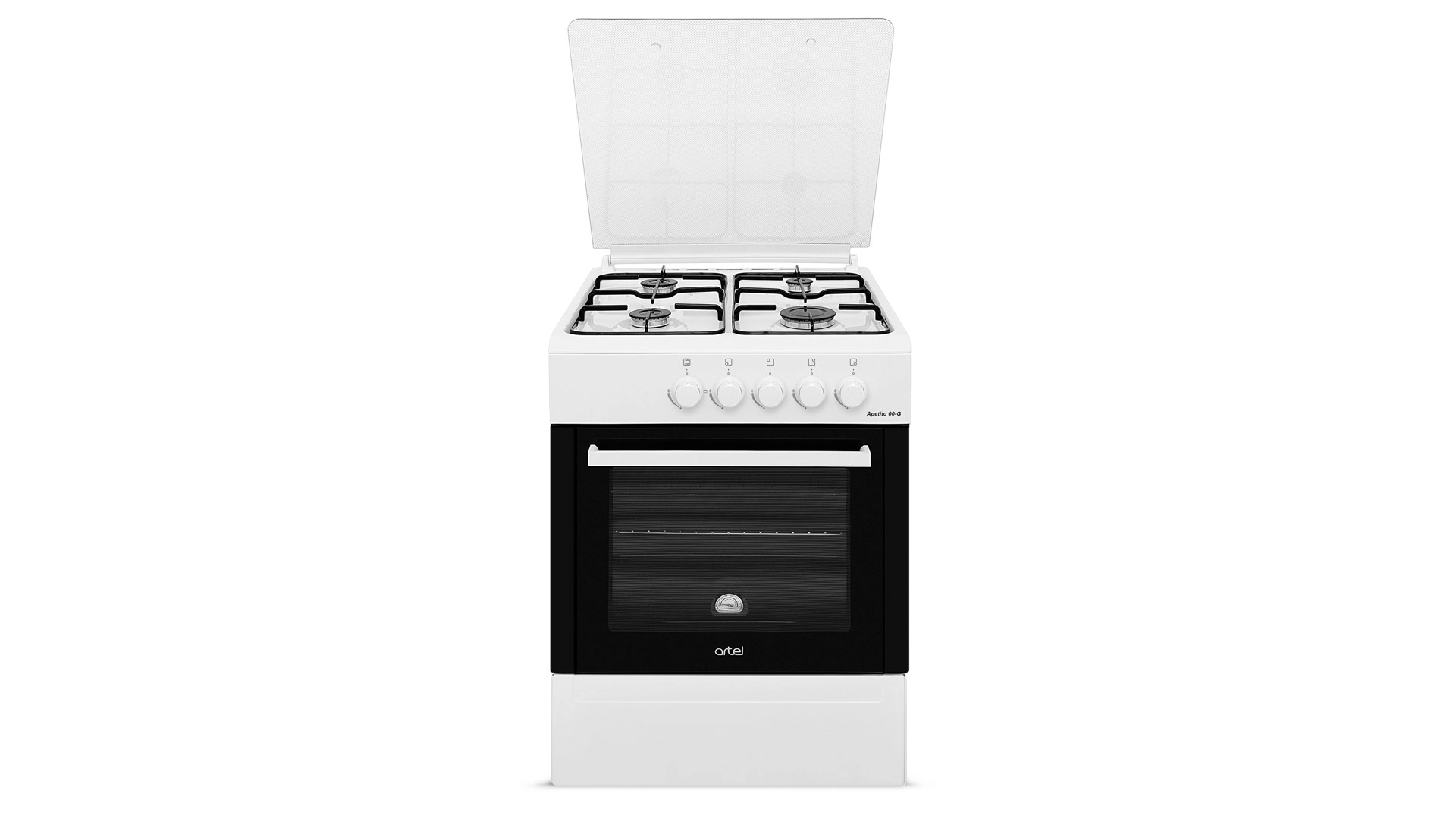 Бытовая газовая плита: Artel, Apetito 00-G ГП с ГК White