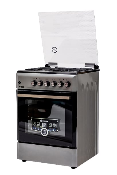 Gaz va elektr pechka: Elite, ELT GS-6022 rangi quyuq kulrang