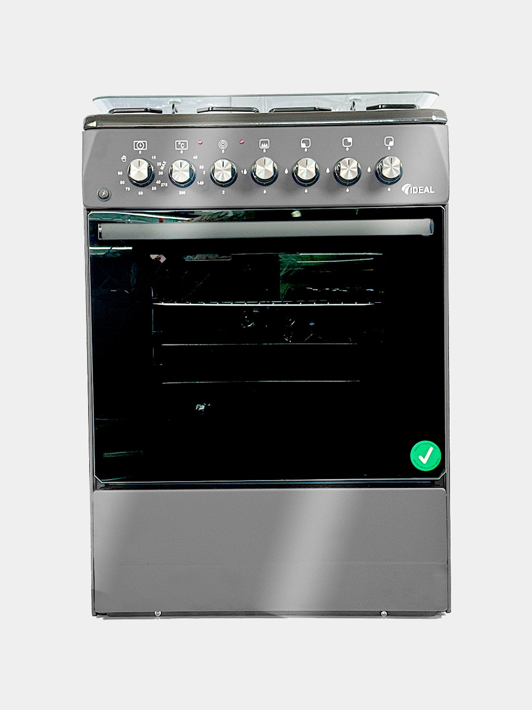 Maishiy gaz plitasi: Ideal, gaz bilan boshqariladigan to'rt o'choqli L 350