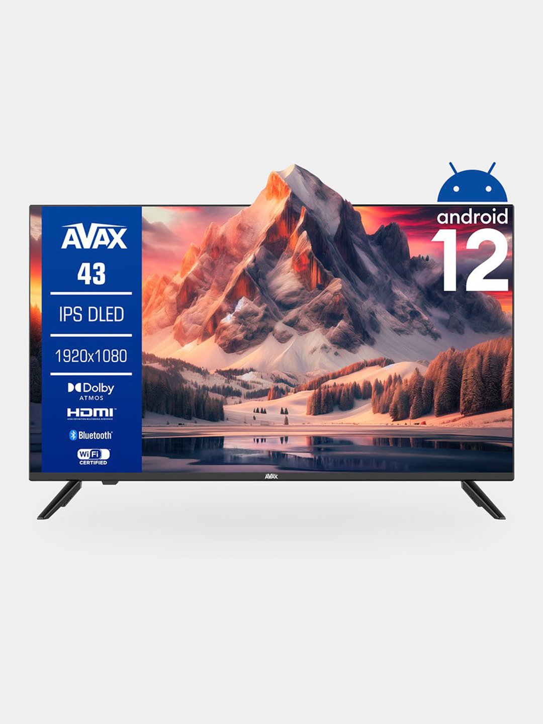 Смарт-телевизор AVAX 32" HD Black
